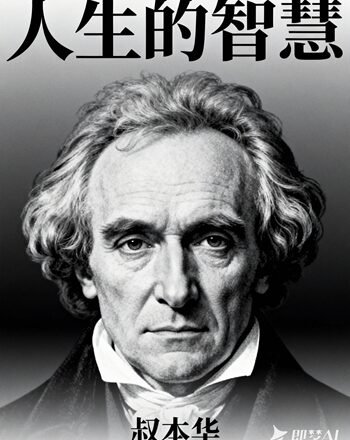 jimeng-2025-12-02-5930-为 叔本华《人生的智慧》设计书籍封面，深邃感，哲学书籍，叔本华头像，黑白_副本